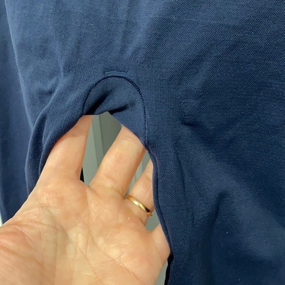 Spanx Navy Blue Seamless Shaping Leggings EUC - Picture 6 of 10